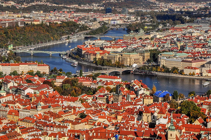 Praag, steden, Europese, Europa, Tsjechisch, reizen, oude