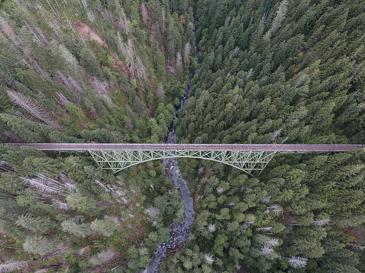 nature, paysage, Aerial, voyage, aventure, pont, infrastructure