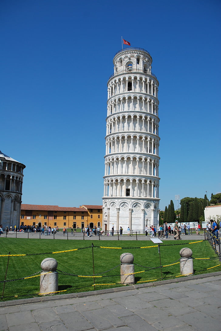 Pisa, Italië, Italia, Baptisterium, Toscane, de scheve toren, reizen