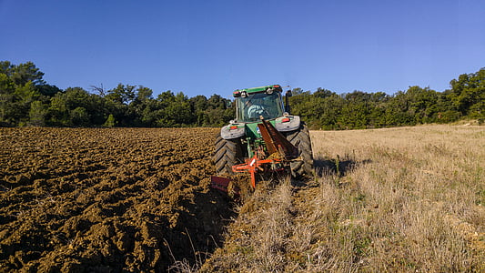 traktor, dela, kmetijski stroj, kmetijstvo, polje