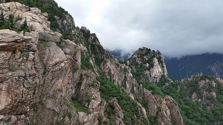 MT seoraksan, kaya, gangwon yapmak, Kore Cumhuriyeti, dağ, doğa, manzara