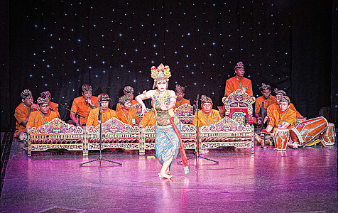Singapur plesačica, egzotične, bend, glazba, instrumenta, zvuk, glazbenik