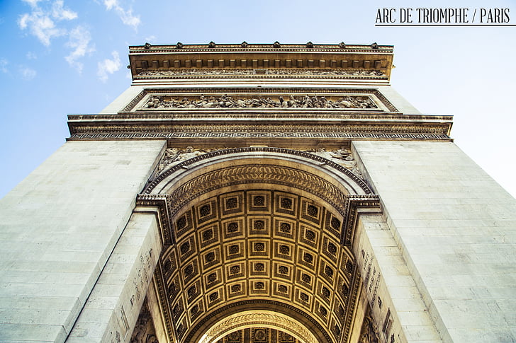 Arc de triomphe, Paris, Đài tưởng niệm, Pháp, Châu Âu, du lịch, lịch sử