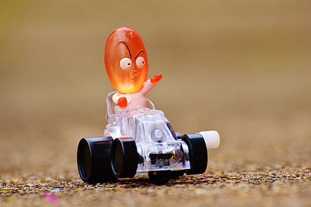 carro de corrida, Figura, engraçado, brinquedos, crianças, colorido, bonito