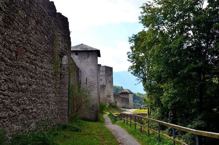 ruiny, Austria, drogi, Ishigaki, Architektura, Historia, Fort