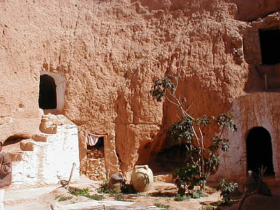 Matmata, Höhlenwohnungen Stadt, Süd-Tunesien