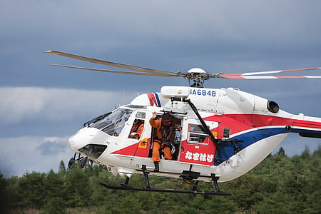 Akita, Namahage, salvataggio, elicottero, di volo, veicolo di aria