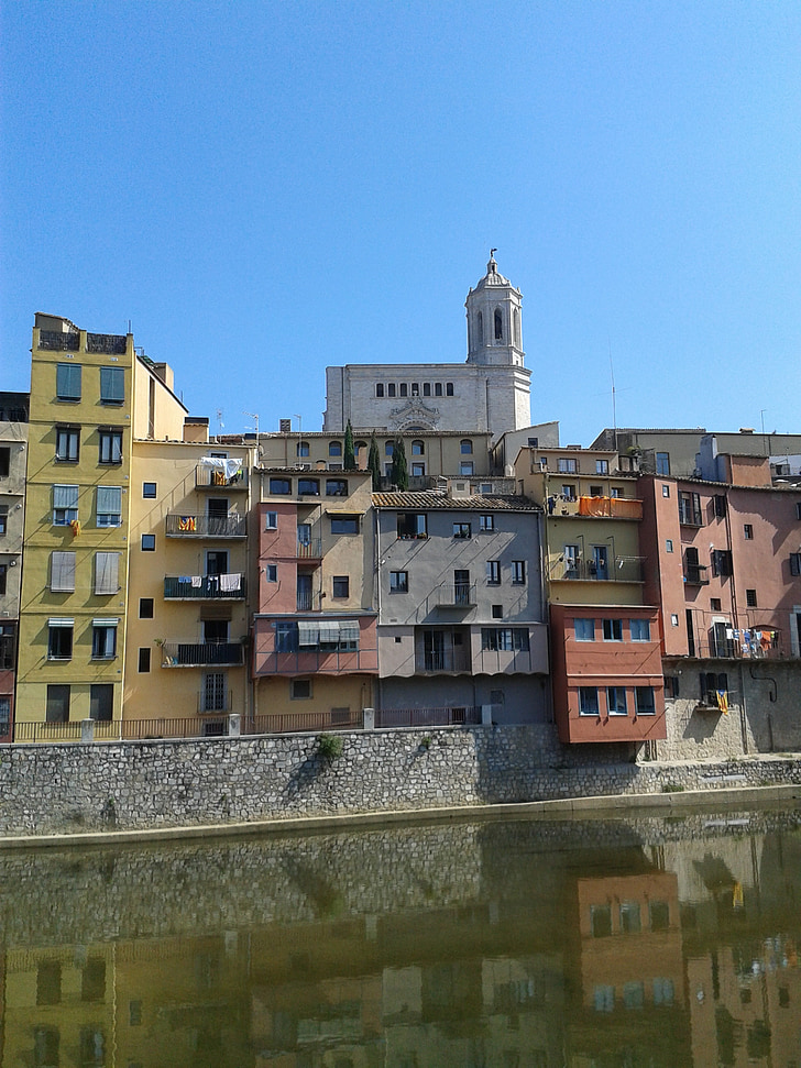 Girona, Испания, архитектура, градски, история, сграда, стар