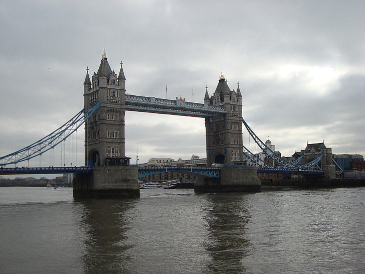 brug, Engeland, Londen, de rivier de Theems