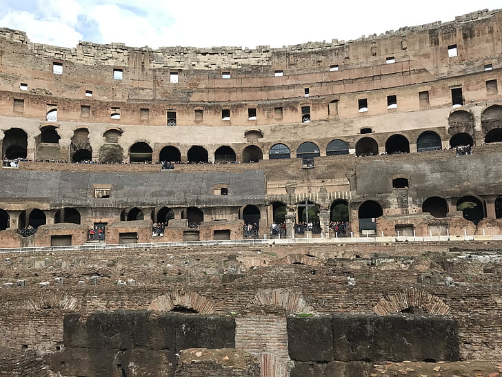 Roma, Italia, Coliseum, patung, antik, Amphitheater, Roma - Italia