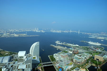 Yokohama, Japonija, uosto, orientyras, Kanagawa, kraštovaizdžio, 横浜