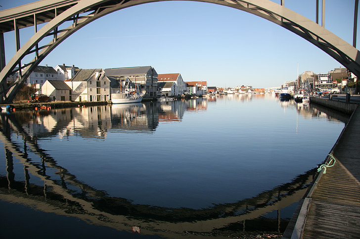 pont de risøy, San pedro garza garcia, pont de la ville, prix beau vilain, Côte, pont, eau