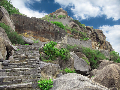 drupas, seno, kalns, Indijas, satrunējusi, vēsturisko, nevarīgs