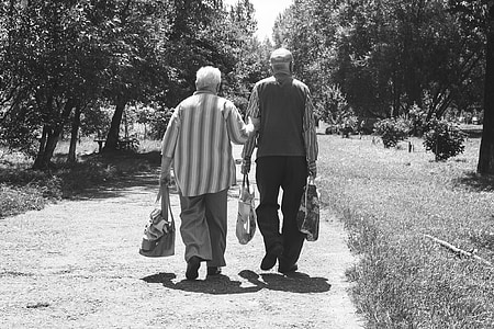 alderspensjon, pensjonister, eldste, livsstil, men, tillit, par