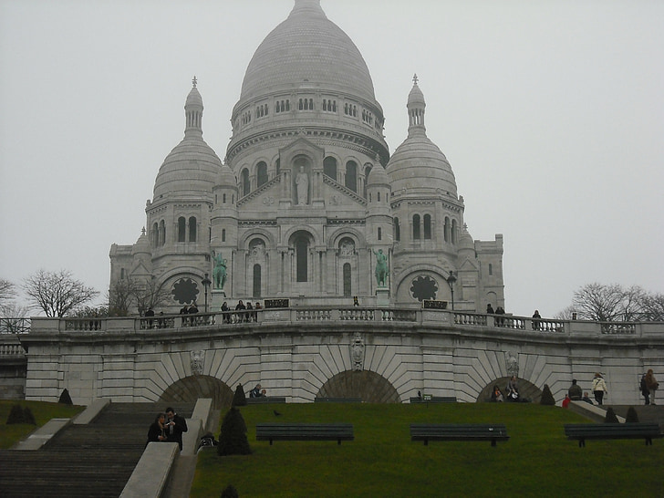 Paris, Sacre dây, kỳ nghỉ, mưa, đi du lịch, màu xám, mùa thu