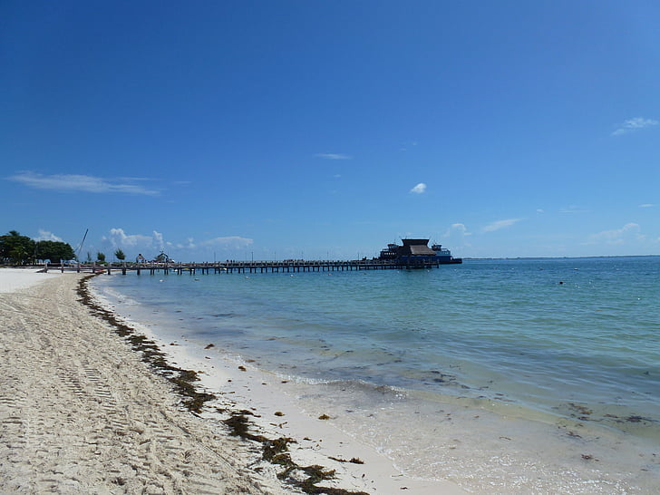 mare caraibico, Cancun, spiaggia