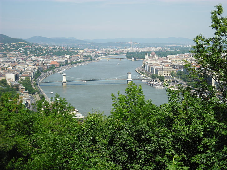 Budapest, modal, Jembatan, Danube