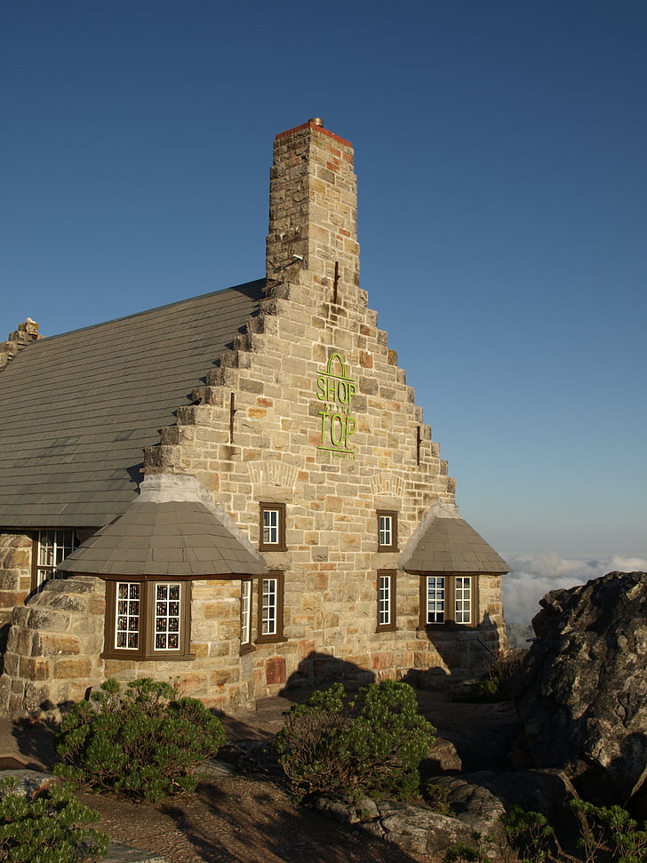 zgrada, dućan na vrhu, Tablica mountain, Južna Afrika, kuća, zgrada izvana, arhitektura