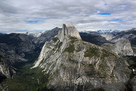 halv dome, Yosemite, Park, granitt, natur, Amerika, USA