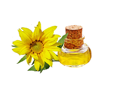 bunga matahari, minyak bunga matahari, minyak, kuning, alam, bunga, Jar