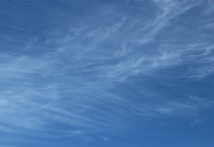 cel, núvol, Cirrus, núvols, blau, blau cel