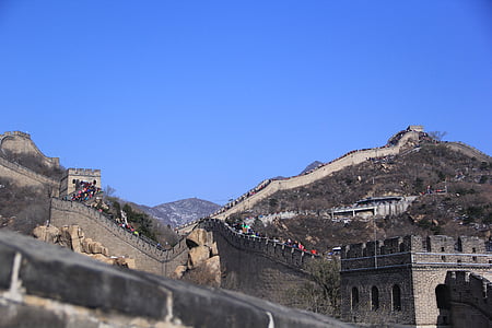 中国, 万里の長城, 街の壁, 建物, 万里の長城, 北京, 中国 - 東南アジア