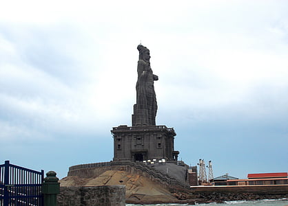 thiruvalluvar-statuen, stein, skulptur, statuen, Kanyakumari, Tamilnadu