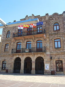 Belediye Binası, insanlar, Palencia, İspanya