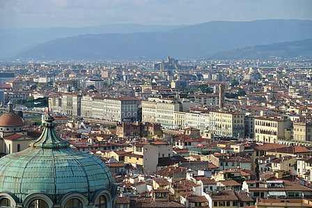 Florence, stad, weergave, Toscane, Italië, Europa, Italiaans