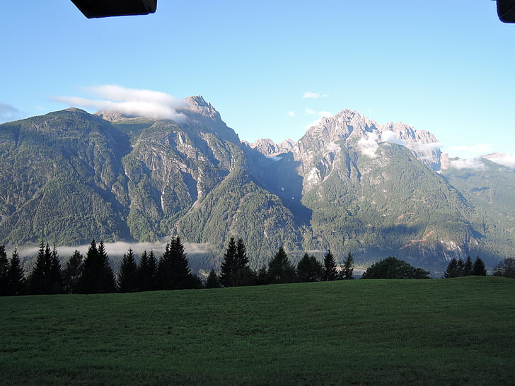 Alpine, bjerge, topmødet, lindsberg, Panorama, East tyrol, natur