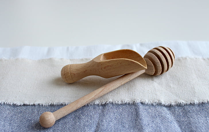 kayu, sendok, kayu alat makan, sendok kayu, sendok garpu dapur, dapur, alat pemotong