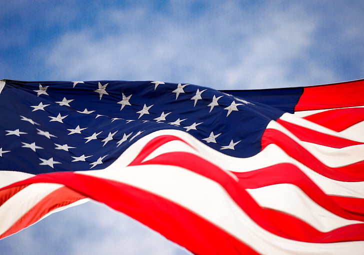 Flagge, Amerika, USA, Staaten, Unabhängigkeit, Vereinigte, patriotische