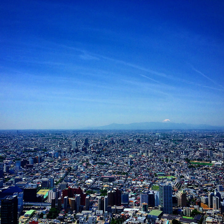 Tokyo, skyskrabere, bygning, arkitektur, Urban, civilisation, Sky