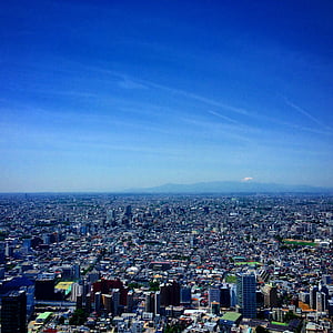 Tokió, felhőkarcoló, épület, építészet, városi, civilizáció, Sky