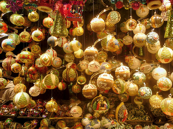 joulukoristeita, joulu ornament, joulu, joulupallot, tulo, weihnachtsbaumschmuck, korut