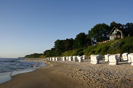 mar, Usedom, Mar Báltico, Playa, Isla de usedom, pomerania occidental, arena