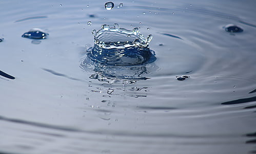 vody, Drip, kvapky vody, sklo, pipety, makro, modrá