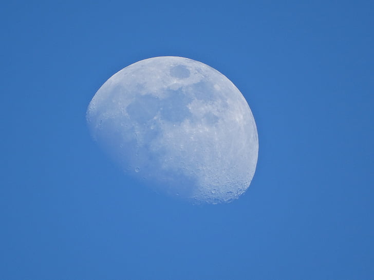 langit, Moonlight, cabai rawit, Guyana Perancis, biru, bulan, Ruang
