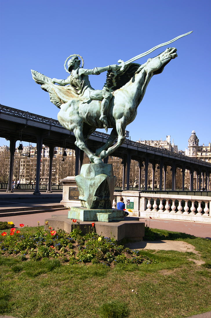 Paris, patung Berkuda, Jembatan, Prancis, bir hakem, arsitektur, lengkungan