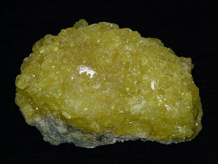 gem, stone, sulfur, crystal, sulfur crystals, yellow, food