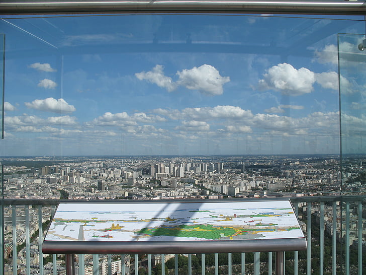 París, Montparnasse, cel, paisatge urbà, Mar, Panorama urbà, ciutat