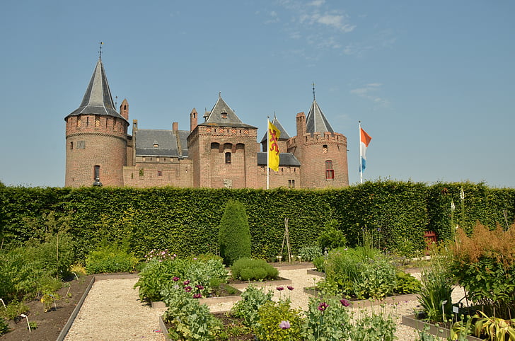 Muiderslot, zár, Castle, történelem, építészet, Muiden, Hollandia