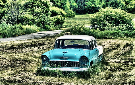 auton, Vintage, Farm, Classic, vanha, kuljetus, ajoneuvon