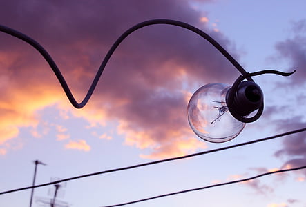 focus, photography, light, bulb, wire, electricity, sky