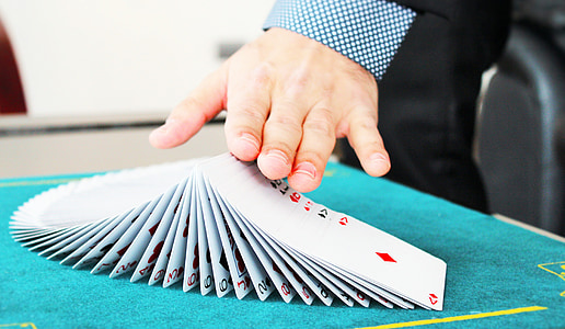 手, カード, マジック, 魔術師, 注意, ビジネス, 人間の手