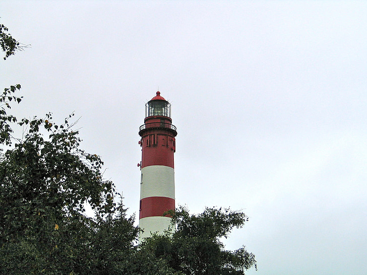 lighthouse, island, north sea