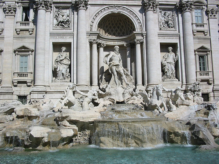 Fontaine de Trevi, Rome, Italie, Romains, antiquité, monument