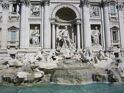 Trevi strūklaka, Rome, Itālija, Pāvila vēstule romiešiem, senatne, pieminekļu