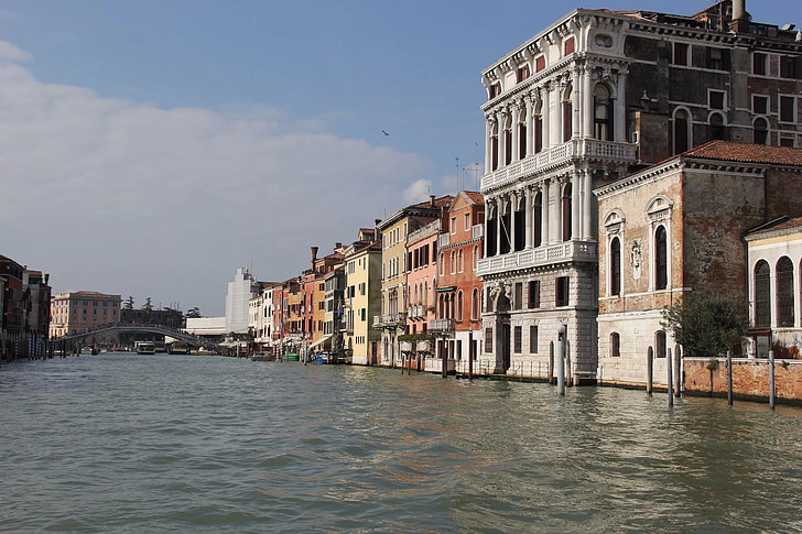 Itālija, Venice, ūdens, kuģis, ēka, Eiropa, ainava