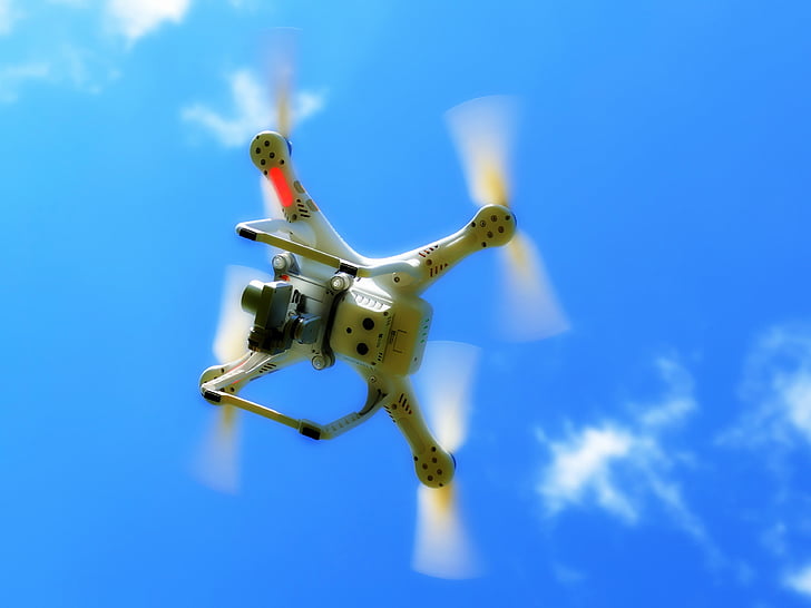 Drone, quadcopter, quadrocopter, Flying machine, rotoren, vliegtuigen, propeller